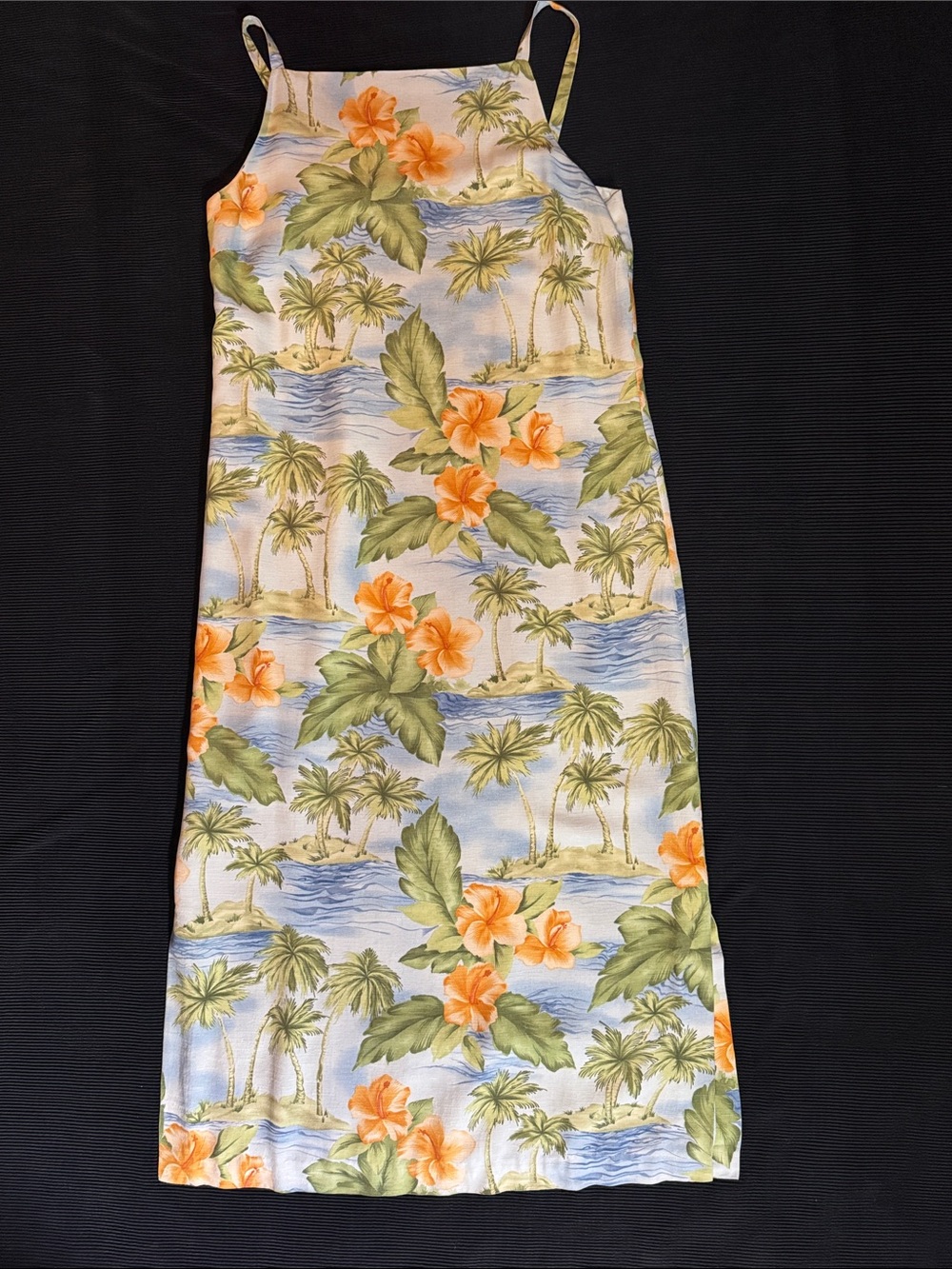 Tommy Bahama Vintage 1990's Hawaiian Print 100% Silk Maxi Dress - Women's 4
